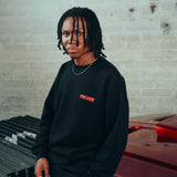 BLACK - RED DOG CREWNECK