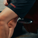 RED LOGO SHORTS