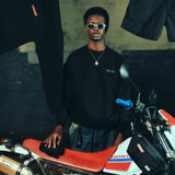 BLACK DOG CREWNECK - TONE TO TONE